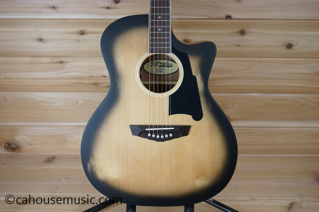 D'Angelico Premier Gramercy Aged Burst Grand Auditorium Acoustic-Electric Guitar B-Stock