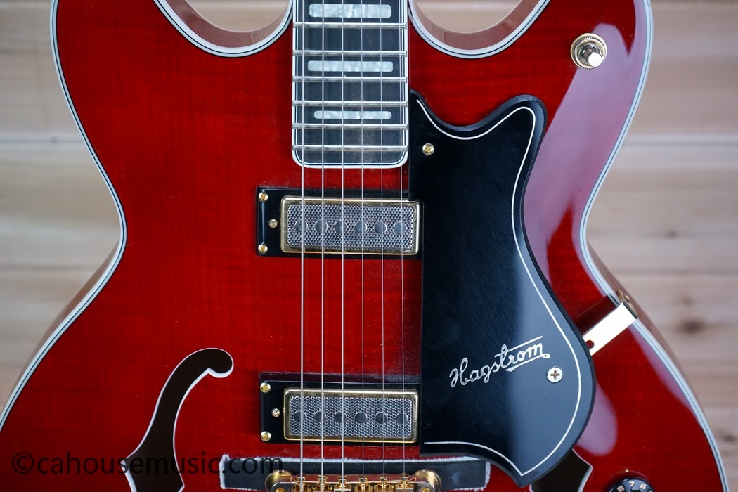 Hagstrom '67 Viking II Hollowbody Electric Guitar Cherry Used