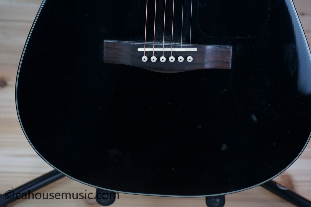 Fender CD-140SCE Dreadnought Acoustic-Electric Guitar Black Used