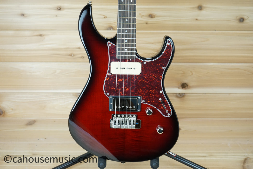 Yamaha PAC611VFM Pacifica Dark Red Burst Electric Guitar B-Stock