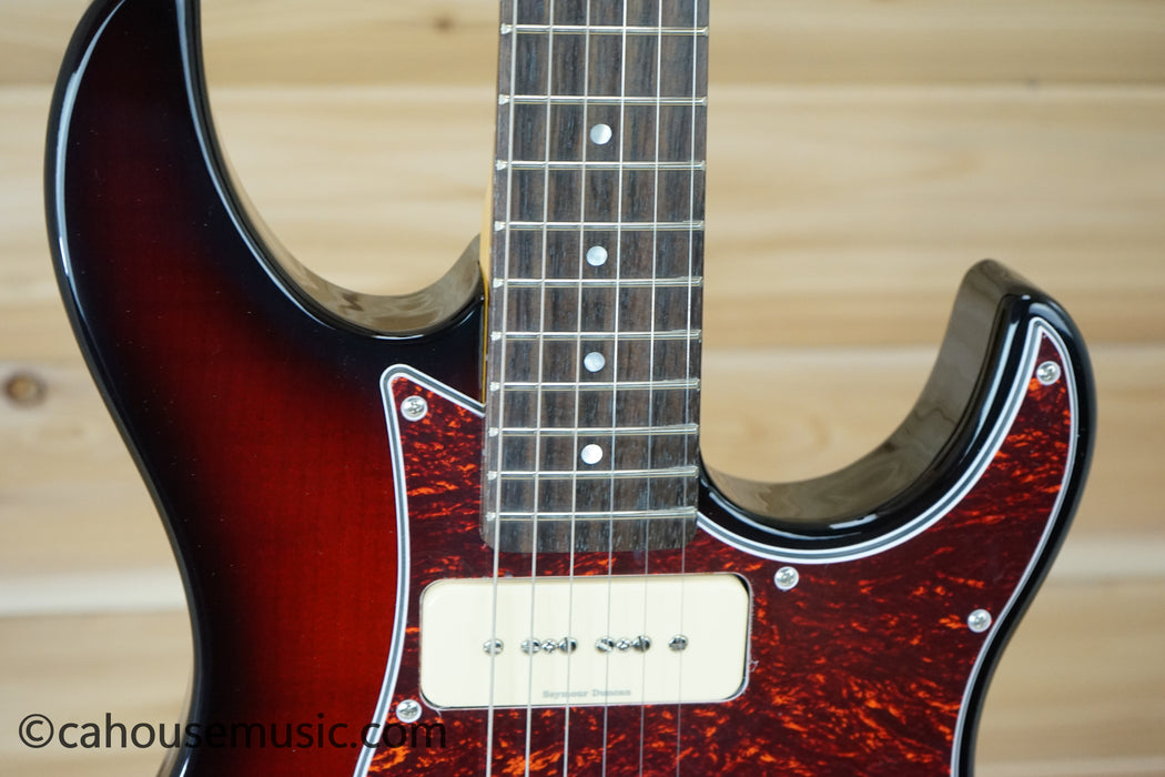 Yamaha PAC611VFM Pacifica Dark Red Burst Electric Guitar B-Stock