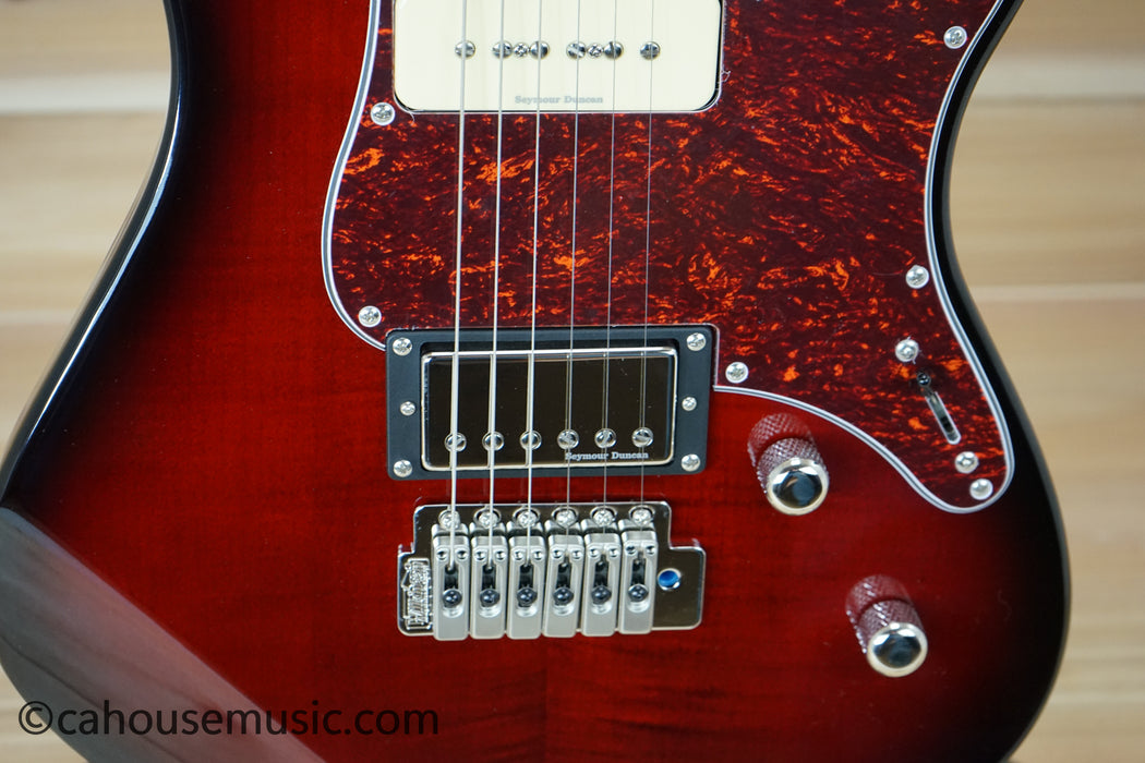 Yamaha PAC611VFM Pacifica Dark Red Burst Electric Guitar B-Stock