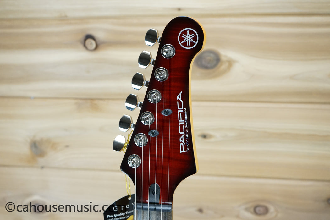 Yamaha PAC611VFM Pacifica Dark Red Burst Electric Guitar B-Stock