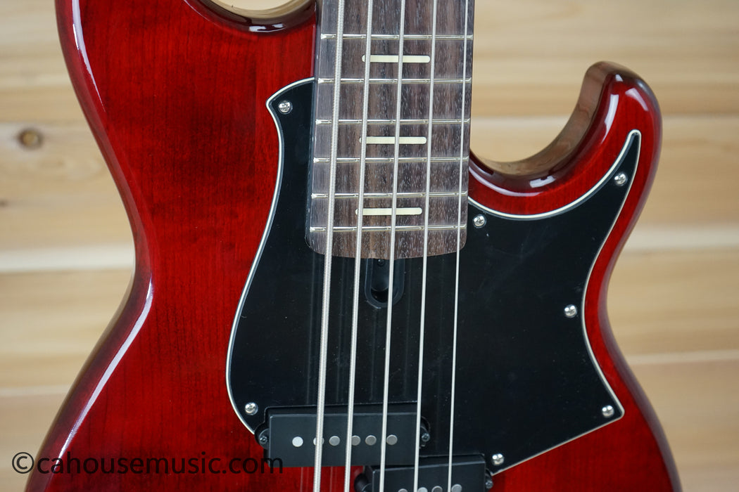 Yamaha BB735A 5-String PJ Bass Guitar Fired Red B-Stock