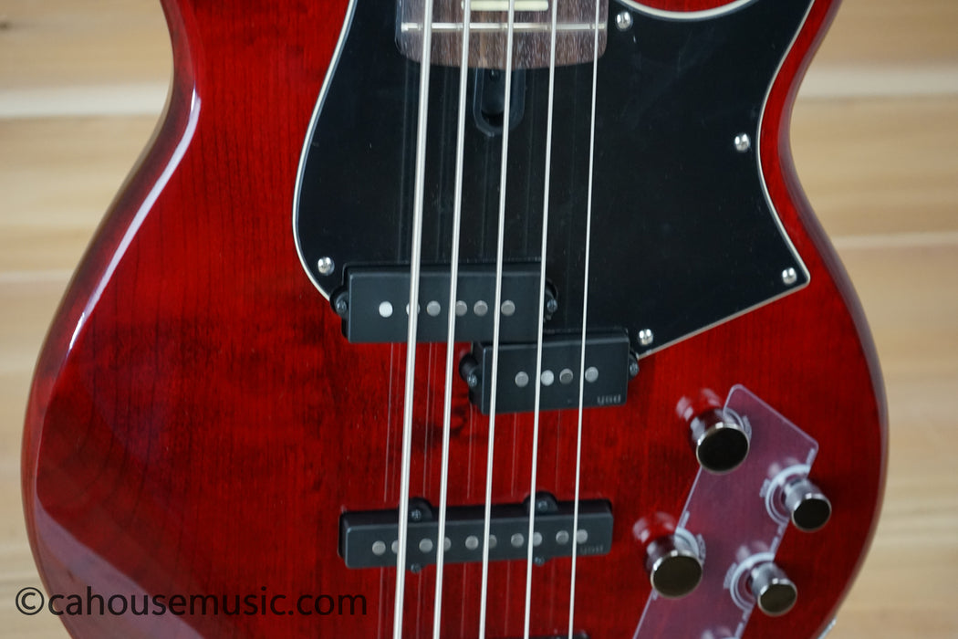 Yamaha BB735A 5-String PJ Bass Guitar Fired Red B-Stock