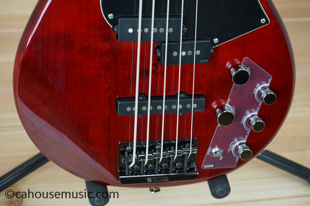 Yamaha BB735A 5-String PJ Bass Guitar Fired Red B-Stock