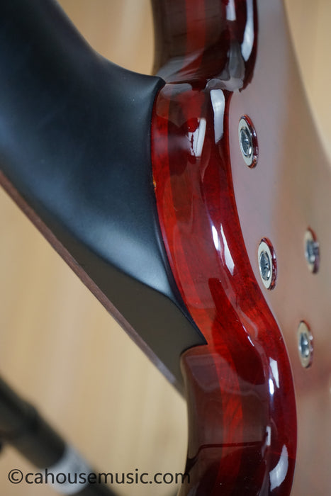 Yamaha BB735A 5-String PJ Bass Guitar Fired Red B-Stock