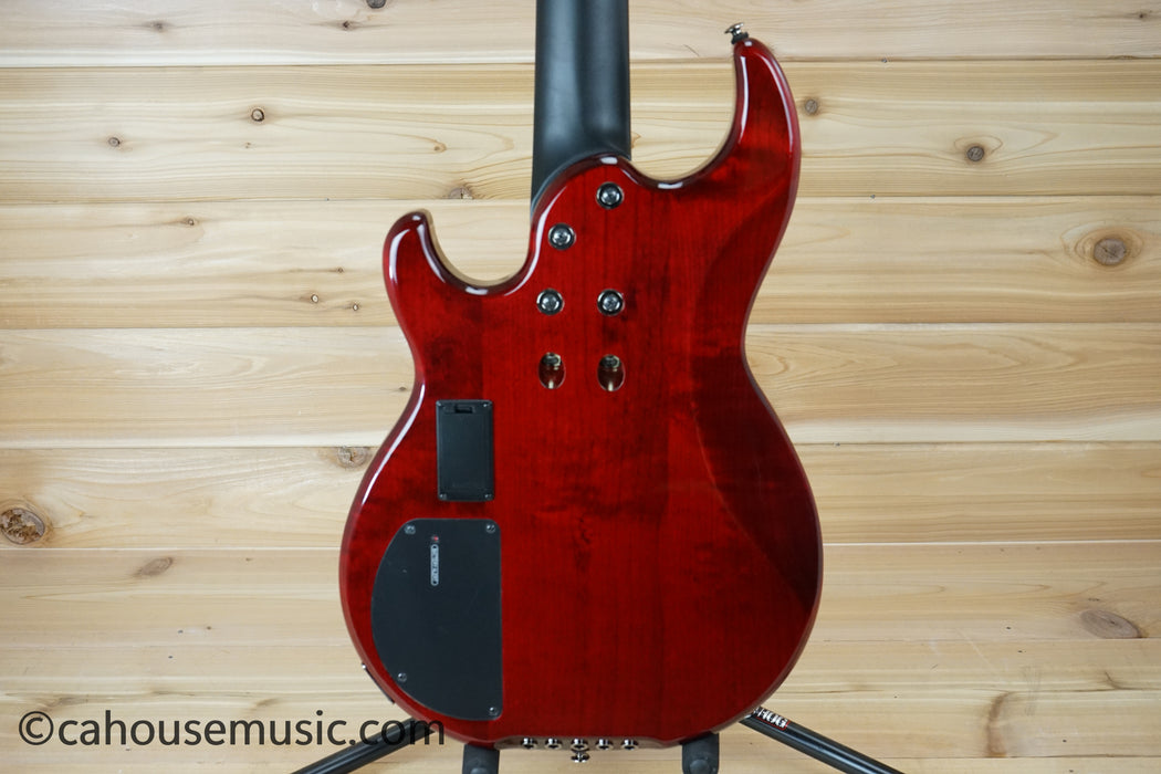 Yamaha BB735A 5-String PJ Bass Guitar Fired Red B-Stock