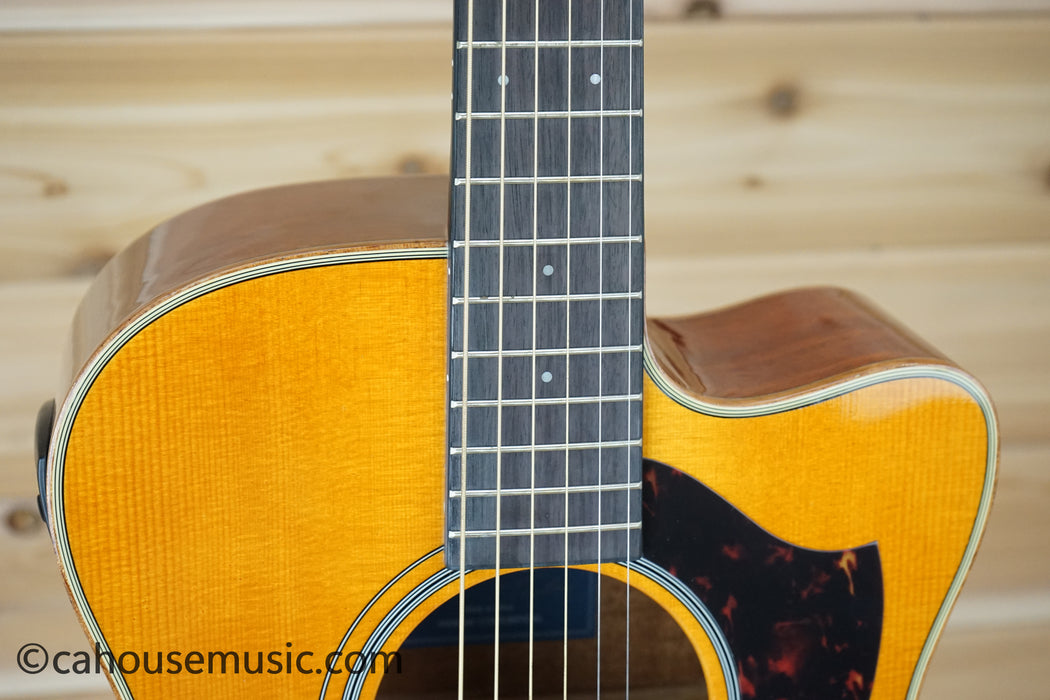Yamaha A-Series AC1M Concert Cutaway Acoustic-Electric Guitar Vintage Natural B-Stock