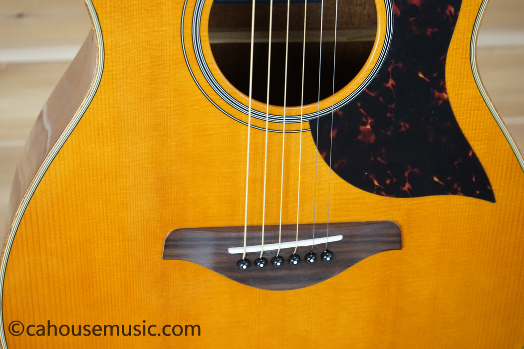 Yamaha A-Series AC1M Concert Cutaway Acoustic-Electric Guitar Vintage Natural B-Stock