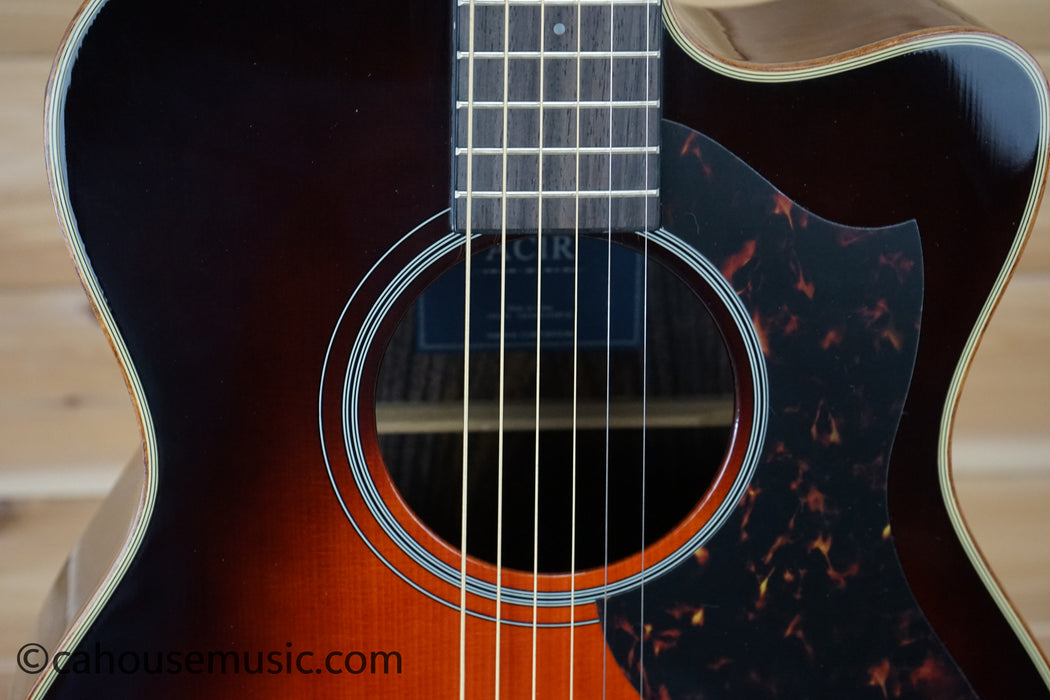 Yamaha A-Series AC1R Concert Cutaway Acoustic-Electric Guitar Tobacco Brown Sunburst B-Stock