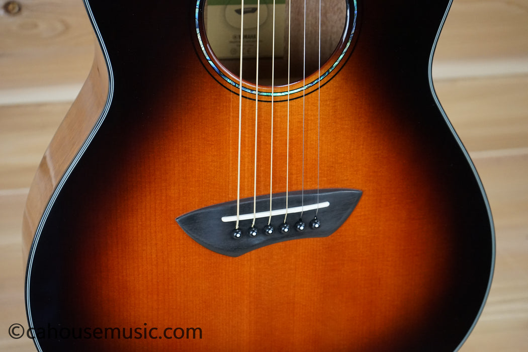 Yamaha CSF1M Parlor Acoustic-Electric Guitar Tobacco Brown Sunburst B-Stock