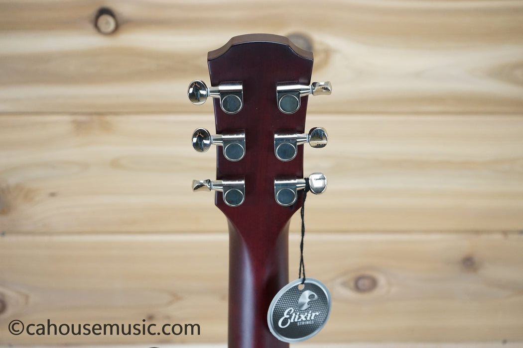 Yamaha CSF1M Crimson Red Burst Parlor Acoustic-Electric Guitar B-Stock
