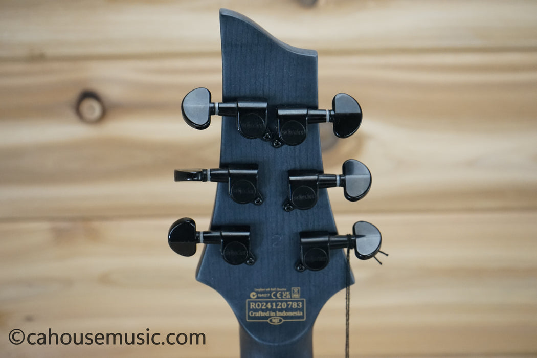 Schecter Omen Elite-6 FR See Thru Blue Burst Solid Body Electric Guitar B-Stock