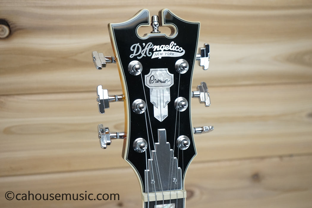 D'Angelico Premier Mini DC XT Semi-Hollow Electric Guitar Vintage Sunburst B-Stock