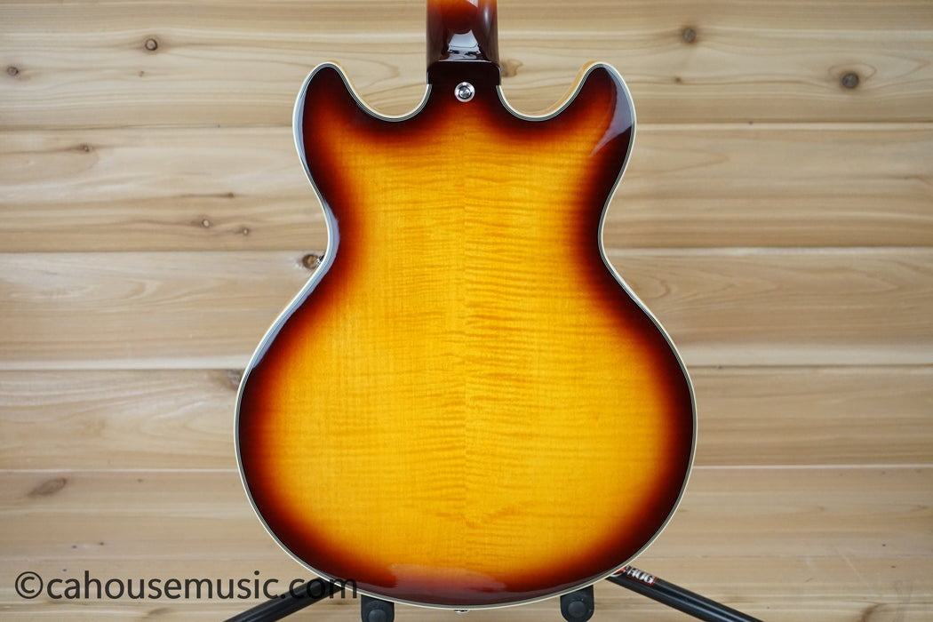 D'Angelico Premier Mini DC XT Semi-Hollow Electric Guitar Vintage Sunburst B-Stock