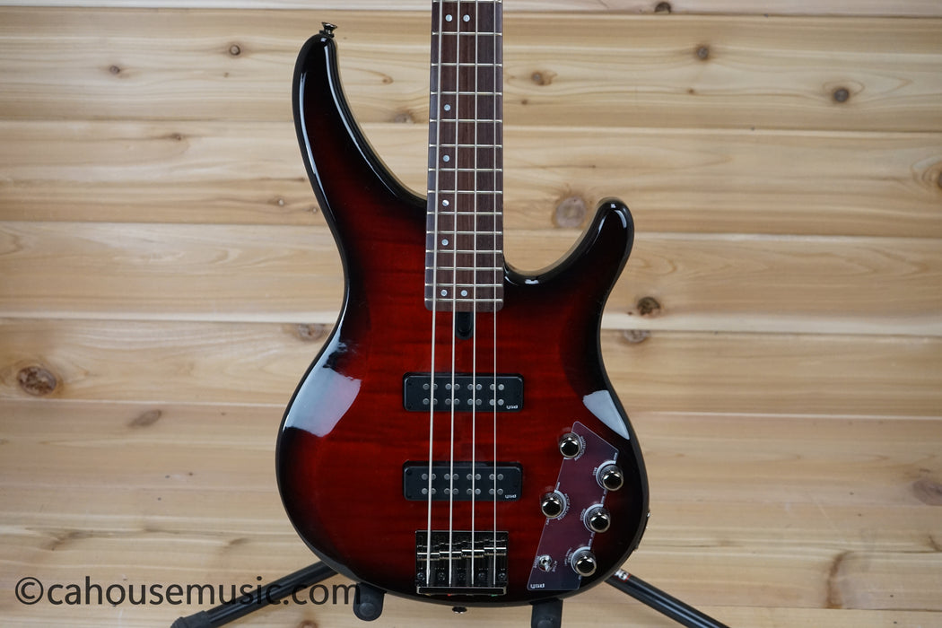 Yamaha TRBX604FM Bass Guitar Dark Red Burst B-Stock