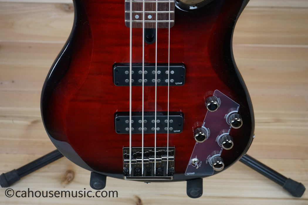 Yamaha TRBX604FM Bass Guitar Dark Red Burst B-Stock