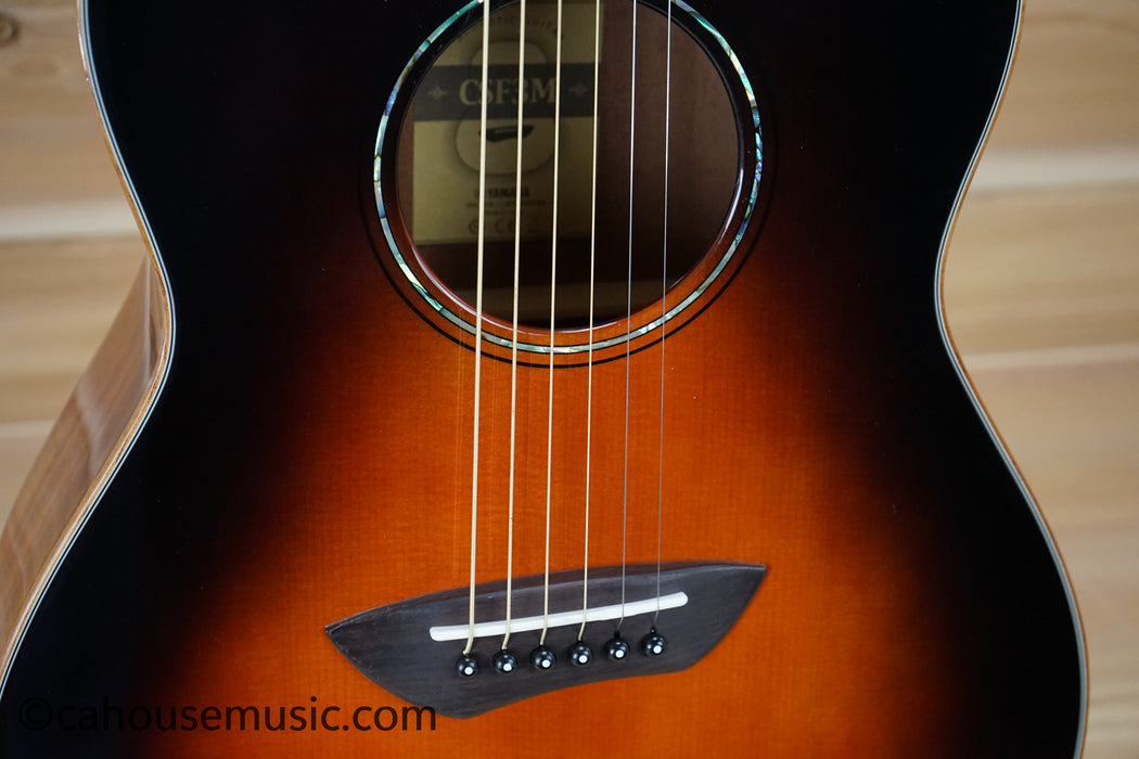 Yamaha CSF3M Tobacco Brown Sunburst Parlor Acoustic-Electric Guitar B-Stock