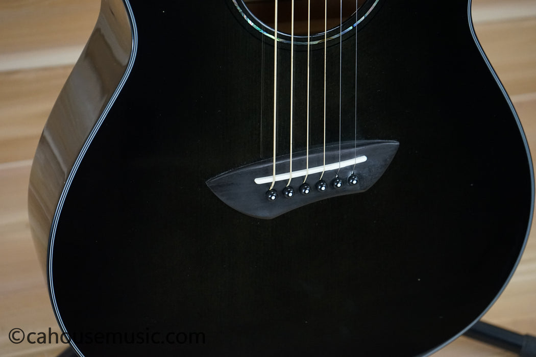 Yamaha CSF1M TBL Parlor Acoustic-Electric Guitar Translucent Black B-Stock