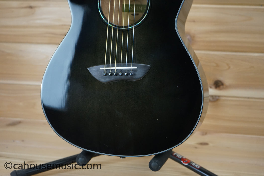 Yamaha CSF1M TBL Parlor Acoustic-Electric Guitar Translucent Black B-Stock