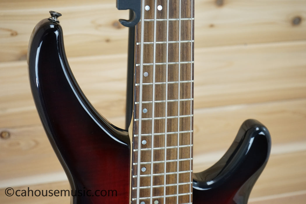 Yamaha TRBX605FM 5-String Bass Guitar Dark Red Burst B-Stock