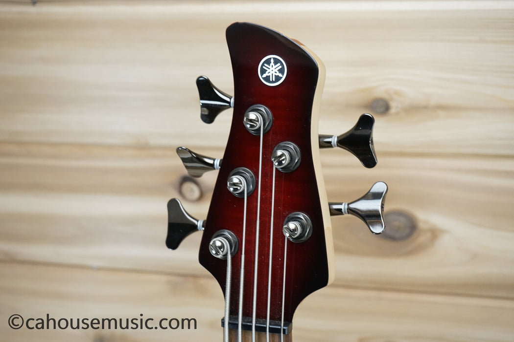 Yamaha TRBX605FM 5-String Bass Guitar Dark Red Burst B-Stock