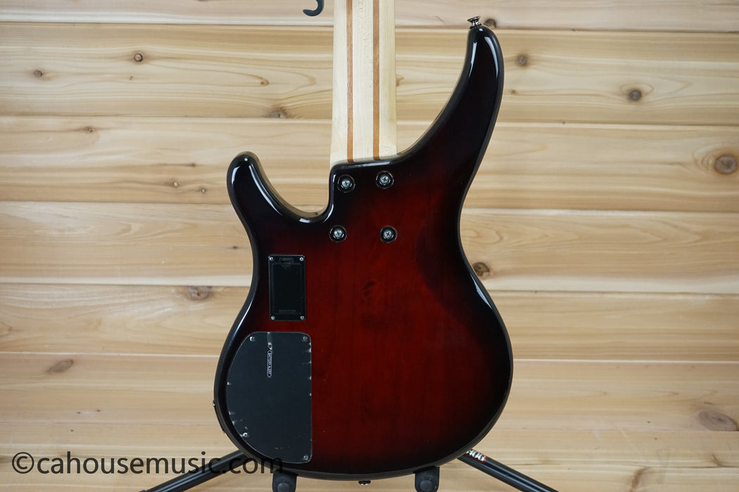 Yamaha TRBX605FM 5-String Bass Guitar Dark Red Burst B-Stock