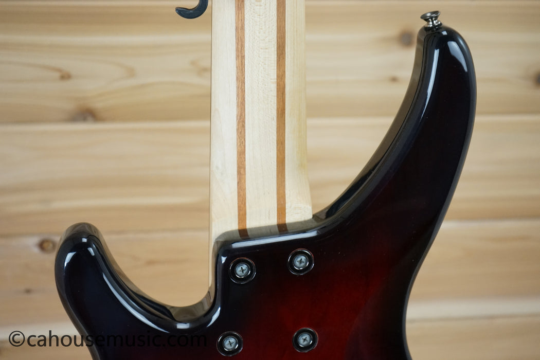 Yamaha TRBX605FM 5-String Bass Guitar Dark Red Burst B-Stock