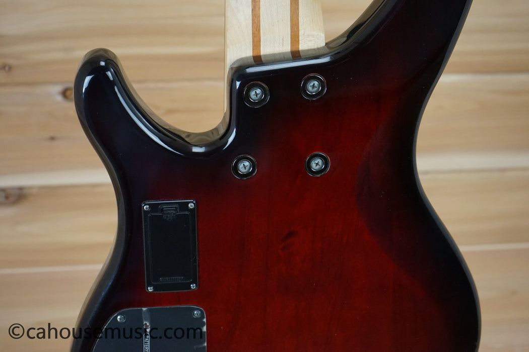 Yamaha TRBX605FM 5-String Bass Guitar Dark Red Burst B-Stock