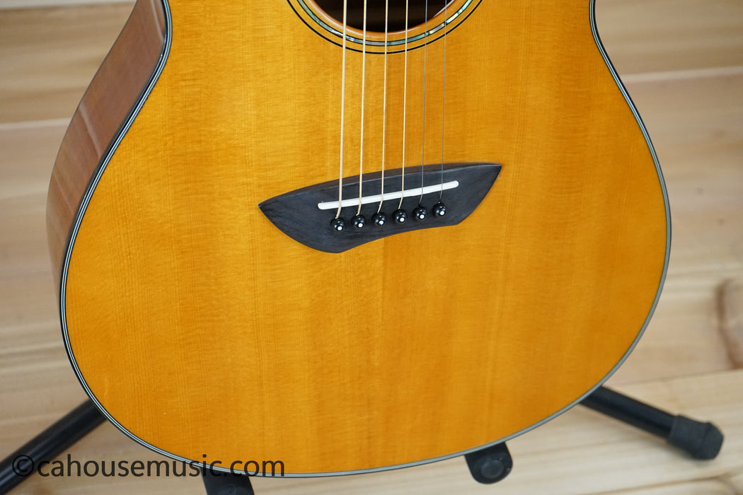 Yamaha CSF-TA TransAcoustic Parlor Acoustic-Electric Guitar Vintage Natural B-Stock