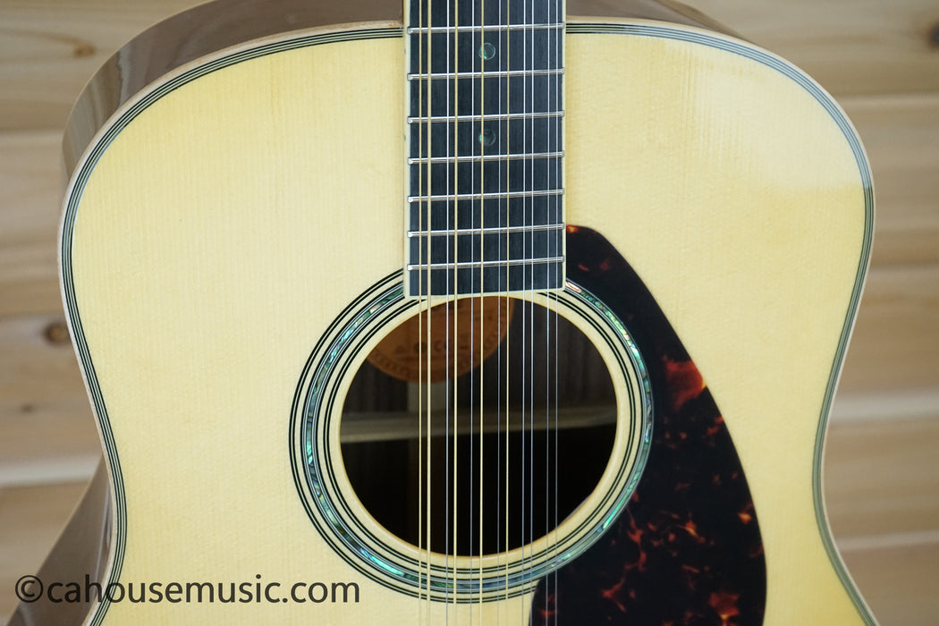 Yamaha LL16-12HB ARE L Series 12-String Jumbo Acoustic-Electric Guitar Natural B-Stock