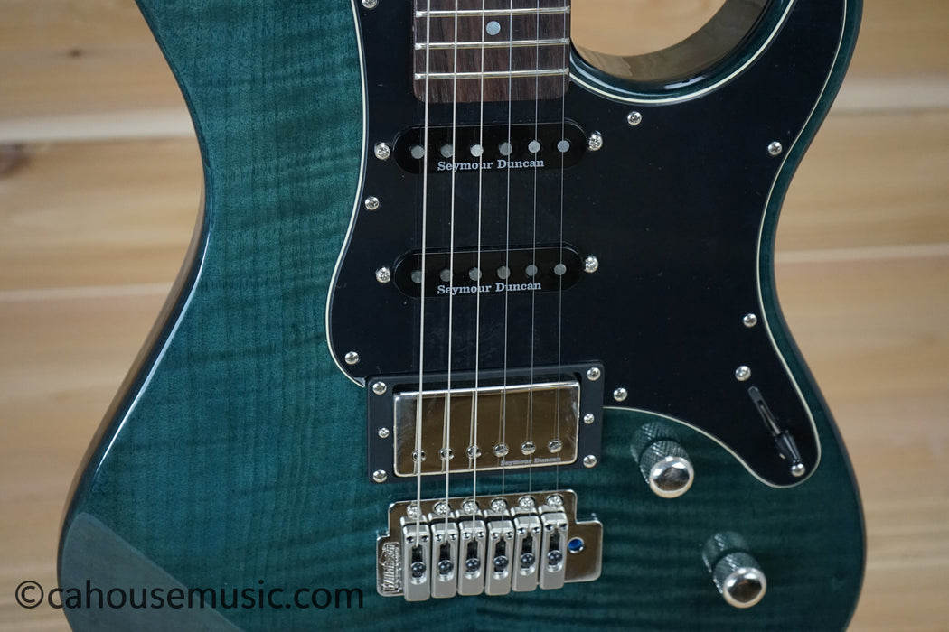 Yamaha PAC612VIIFM Pacifica Flame Maple Electric Guitar Indigo Blue B-Stock