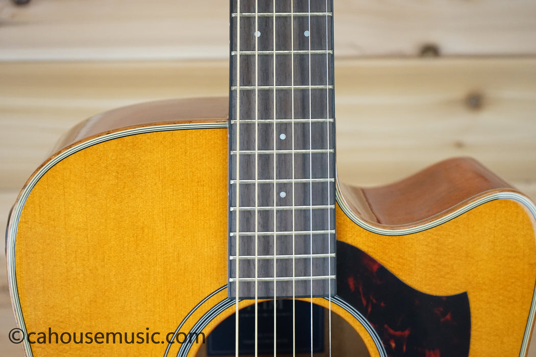 Yamaha A1M Vintage Natural Dreadnought Acoustic-Electric Guitar B-Stock