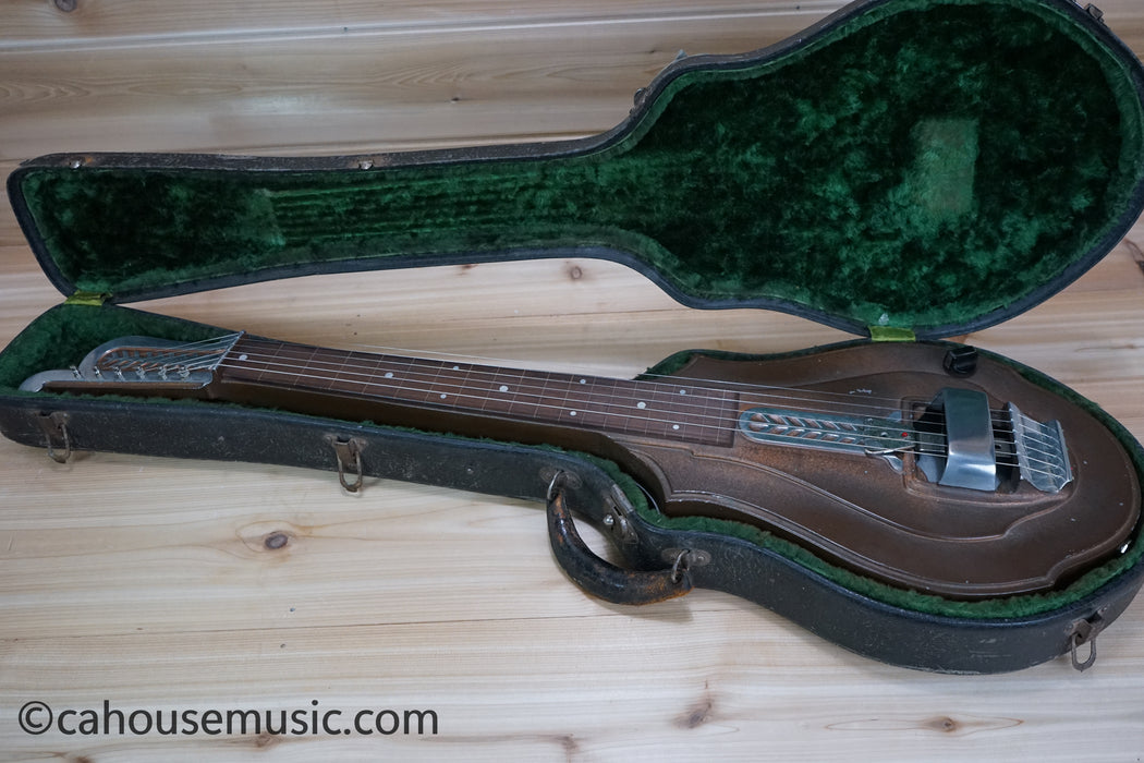 Harmony Golden Jubilee Cast Aluminum Lap Steel Electric Guitar Used