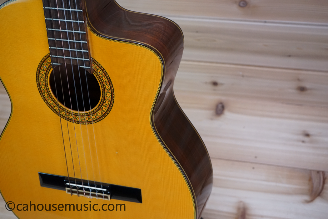 Takamine EC132C Nylon String Classical Cutaway Acoustic-Electric Guitar Used