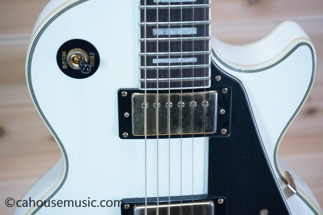 Epiphone Les Paul Custom Pro Alpine White Electric Guitar Used