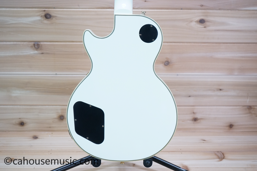 Epiphone Les Paul Custom Pro Alpine White Electric Guitar Used