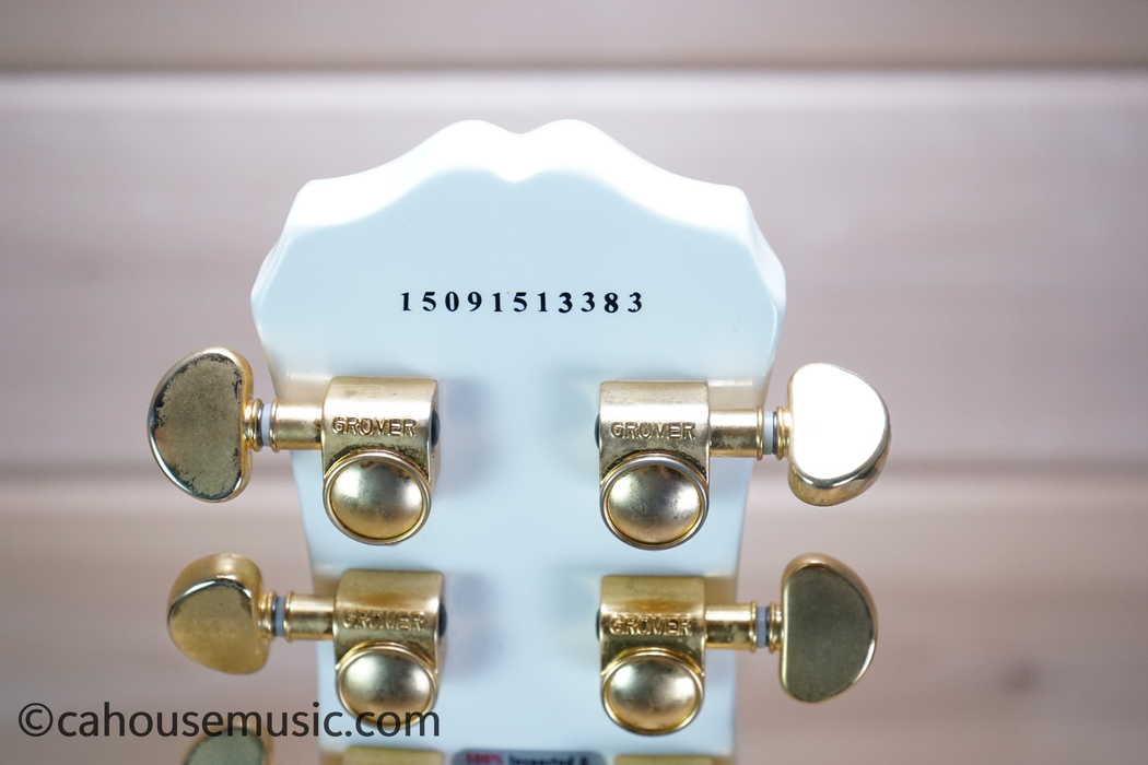 Epiphone Les Paul Custom Pro Alpine White Electric Guitar Used