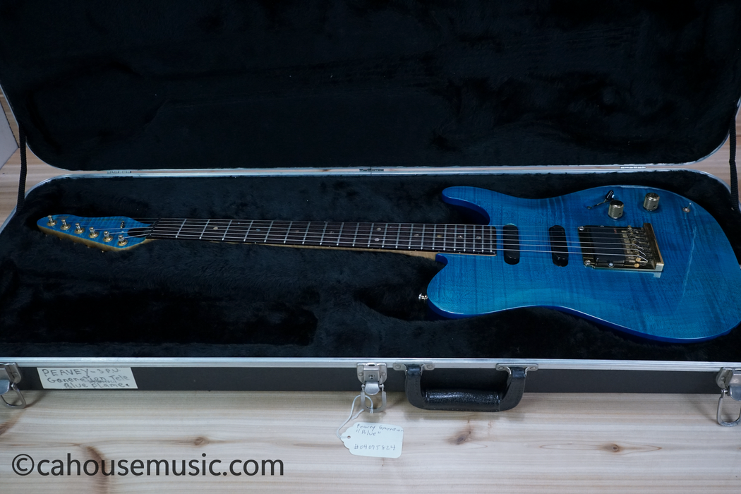 Peavey Generation Series Trans Blue Flame Electric Guitar Used