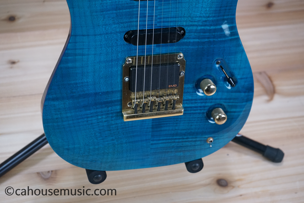 Peavey Generation Series Trans Blue Flame Electric Guitar Used