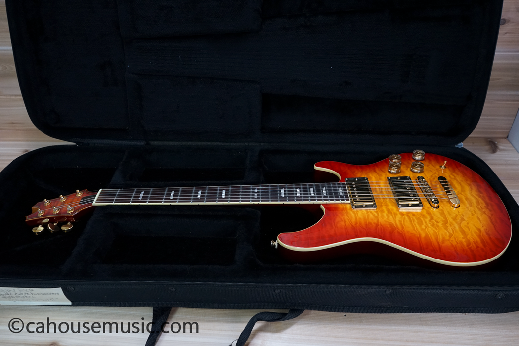Peavey HP Signature Series EXP Quilted Top Electric Guitar Cherry Sunburst Used