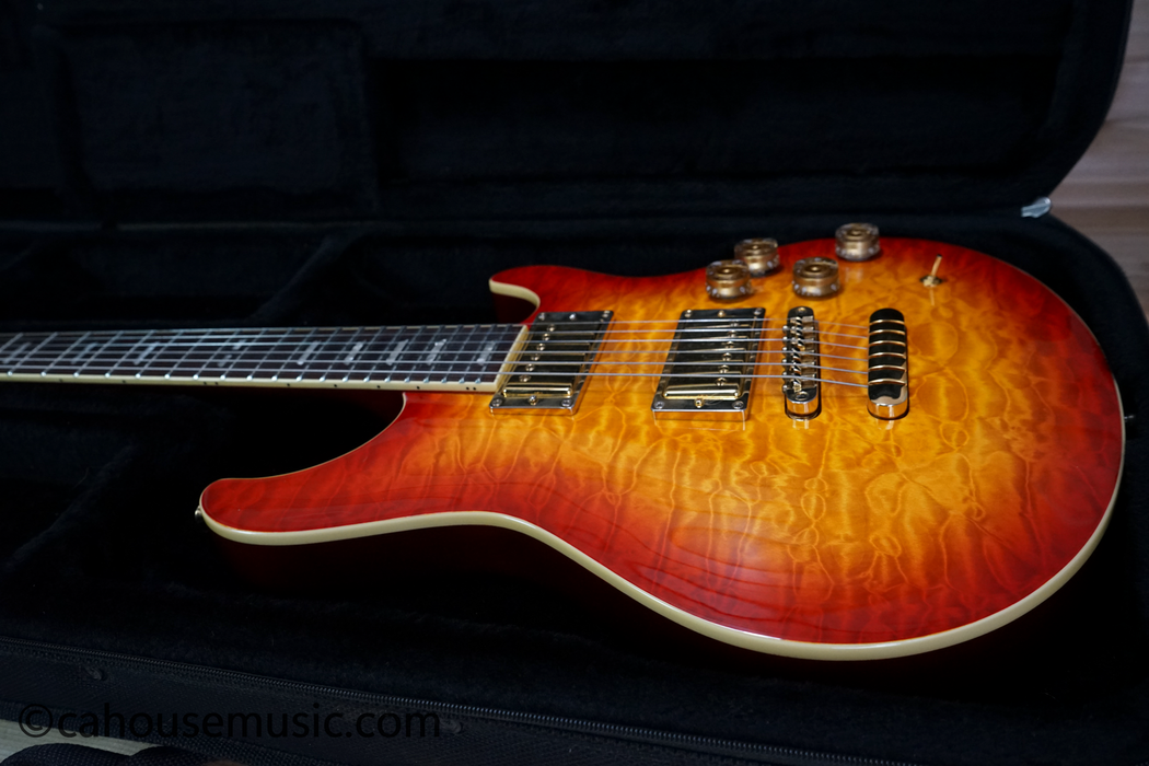 Peavey HP Signature Series EXP Quilted Top Electric Guitar Cherry Sunburst Used