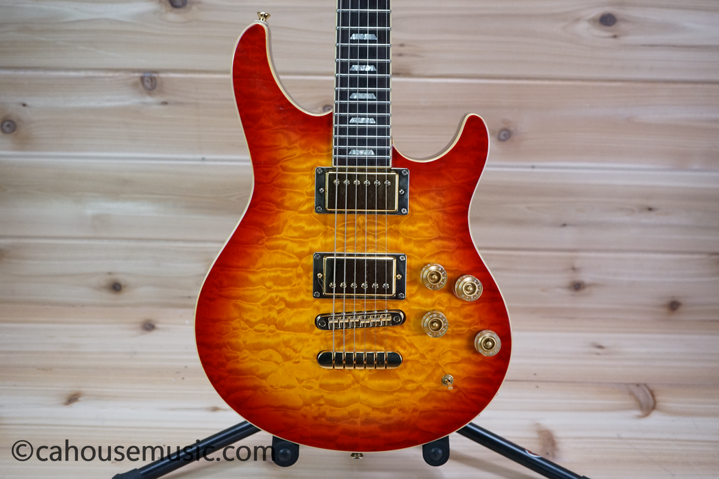 Peavey HP Signature Series EXP Quilted Top Electric Guitar Cherry Sunburst Used