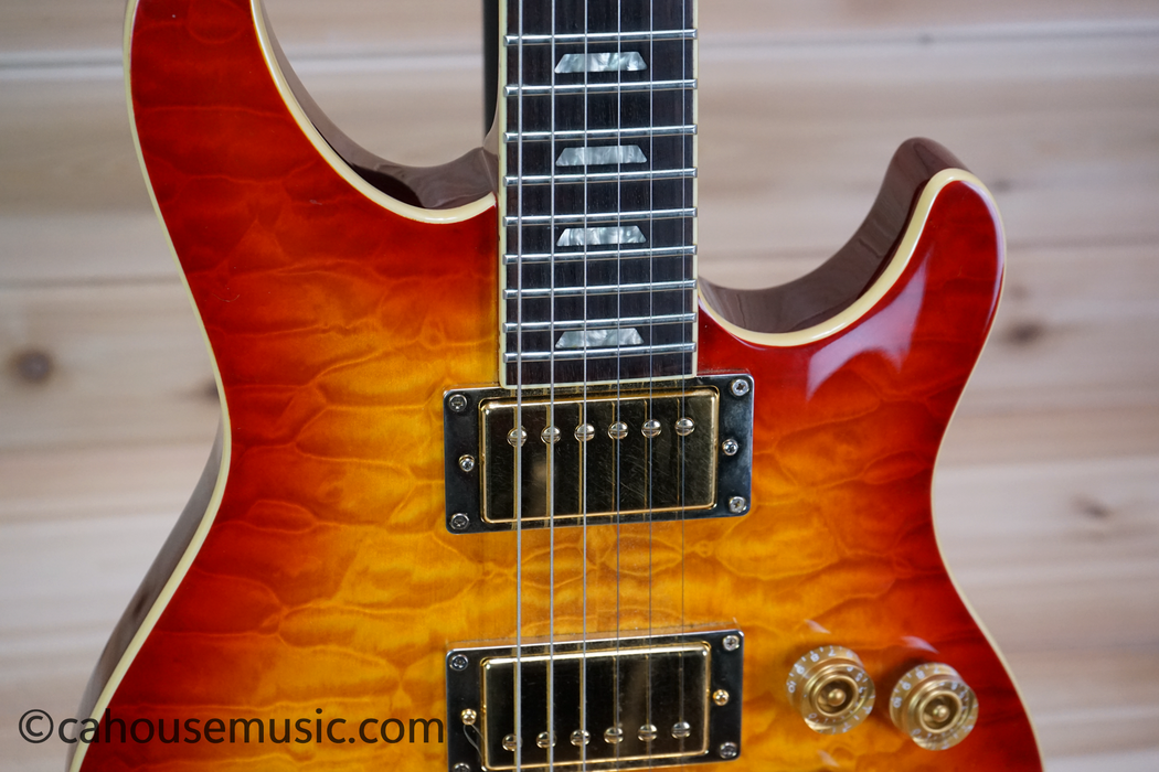 Peavey HP Signature Series EXP Quilted Top Electric Guitar Cherry Sunburst Used