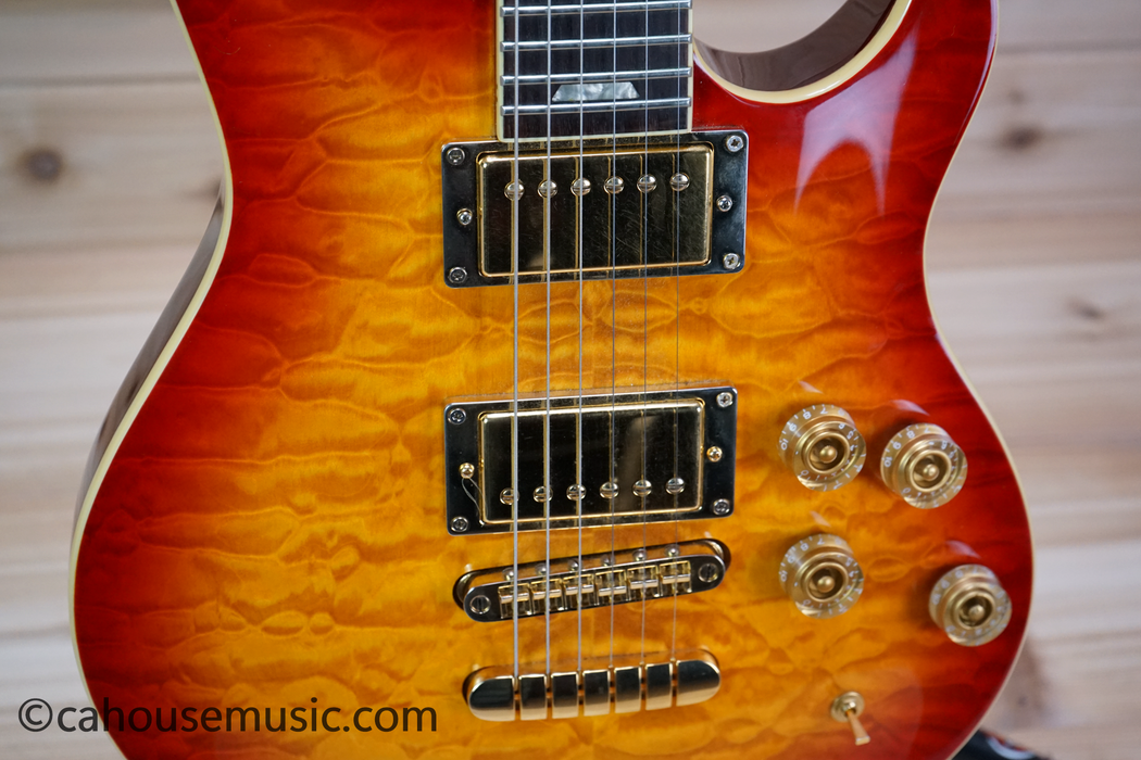 Peavey HP Signature Series EXP Quilted Top Electric Guitar Cherry Sunburst Used