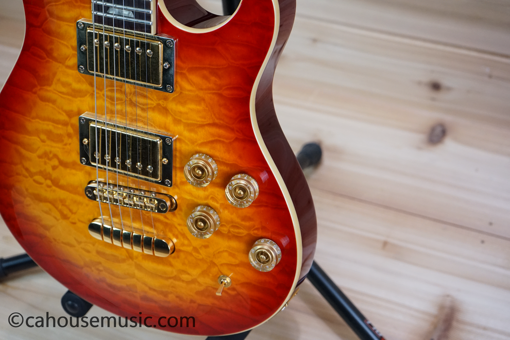 Peavey HP Signature Series EXP Quilted Top Electric Guitar Cherry Sunburst Used