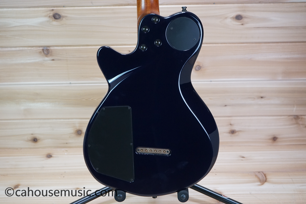 Godin LGX-SA Trans Blue Flame AAA Solid Body Electric Guitar Used