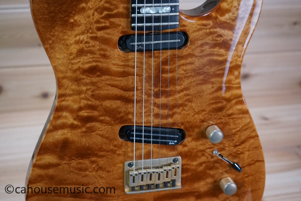 Godin Artisan TC Amber Quilt Top Telecaster Electric Guitar Used