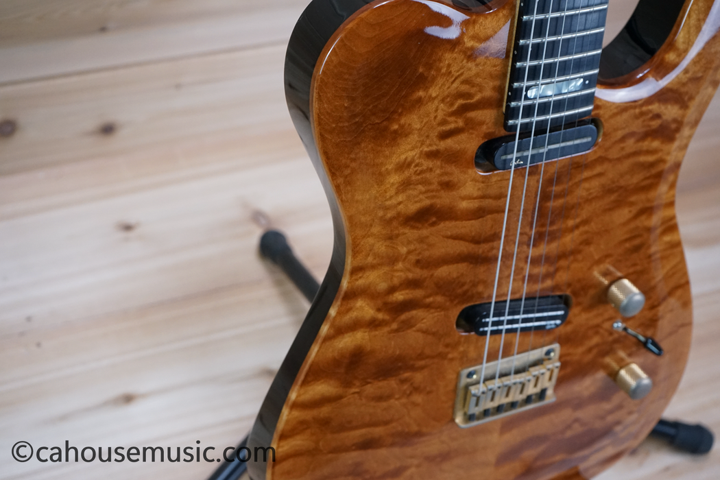 Godin Artisan TC Amber Quilt Top Telecaster Electric Guitar Used